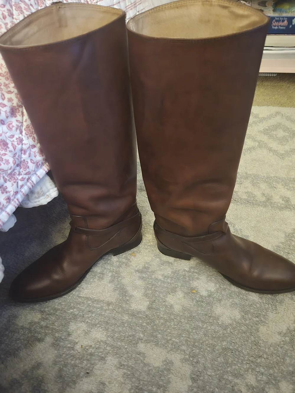 Frye Women's Brown Leather Riding Boots